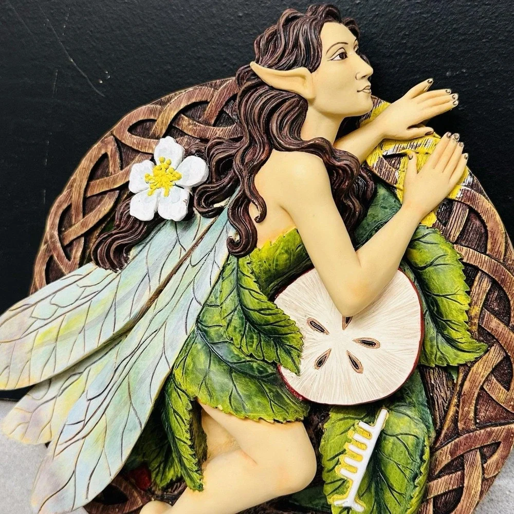 Apple Tree Fairy Plaque Hanging Wall Decor Handcrafted By SASO 2010